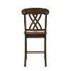 Simple Relax Set of 2 Wooden Counter Height Chairs in Walnut - 4 of 4