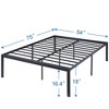 VECELO Bed Frames, Heavy Duty Metal Platform with Steel Slat - 2 of 4