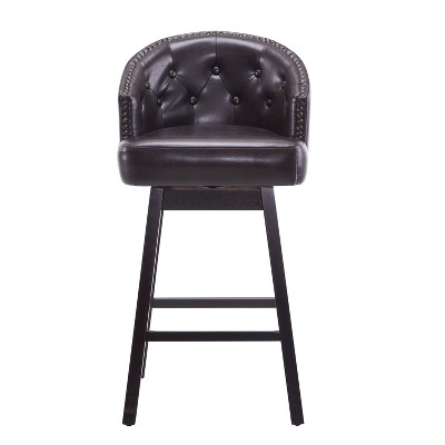 NicBex Set of 2 Bar Stools for Kitchen Island,Counter Bar Stools with Solid Rubber Wood Frame,Bar Chairs for Dining Rooms,Kitchens Islands