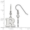 Black Bow Jewelry Sterling Silver Rutgers Scarlet Knights NCAA Dangle Earrings - 2 of 3