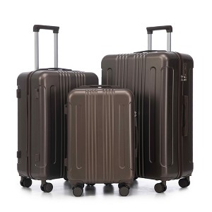 MAYEERTY 3-Piece Luggage Set (20"/24"/28") - PP Spinner Wheels, Carry-On, Matching Color, Combination Lock - 1 of 4
