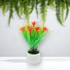 Unique Bargains Artificial Plants Style Narcissus Plastic 3.15"x3.15"x6.30" 1 Pcs - 2 of 4