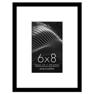 Americanflat Picture Frame with Mat - Modern Design, Shatter-Resistant Glass, Dual Sawtooth Hangers, Ideal for Home and Office Decor - 1 of 4