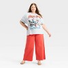 Women's Bon Jovi American Tour Oversized Graphic T-Shirt - Light Blue - 3 of 3