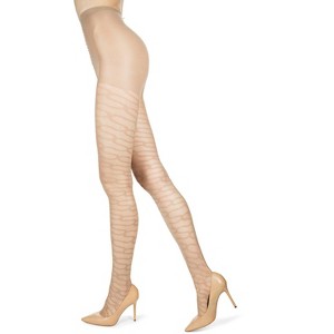 Memoi Bracket Flow Fashion Sheer Tights - 1 of 3