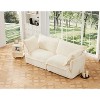 NicBex Couches for Living Room 2 Seater Deep Seat Comfy Sofa Couch Modern Corduroy Upholstered Slipcovered Sofa Couch, Cream - 2 of 4
