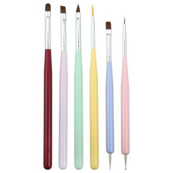 6 Pcs Nail Pen Nail Brush Nail Drawing Pens Watercolor Liner Brushes Nail  Art Brush Dotting Nail Paint Brush Nails Kits Nail Paint Design Brush