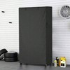Outdoor Heavy Duty 600D Dustproof Waterproof Shelf Cover for Wire Shelving Storage Rack with Zipper 48''x18''x72'' - 2 of 4