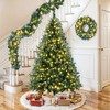 DOMETOUR 6FT Grass Green Christmas Tree, Large Branches Pine Tree - 2 of 4