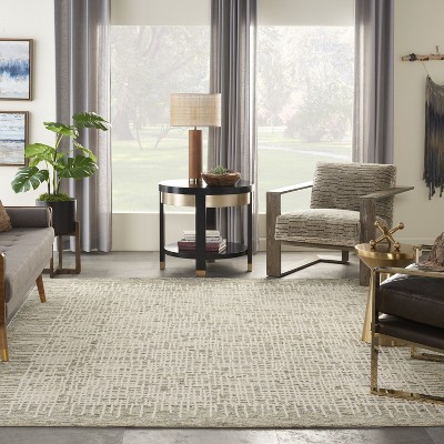 Vail Ivory and Earth Tone Hand-Tufted Wool Area Rug