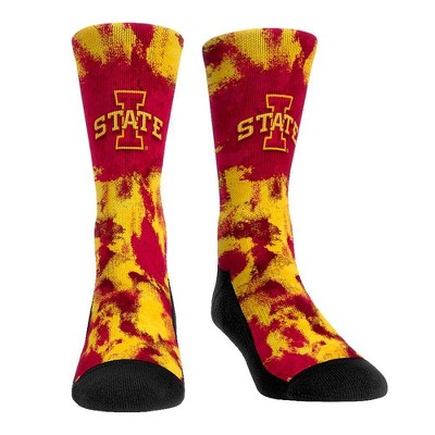 NCAA Iowa State Cyclones Paint Crew Socks - L/XL