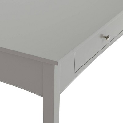Transitional Gray 44'' Shaker Cottage Desk with Drawer