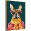 Amanti Art 23"x30" Fabulous Frenchie by Yvette St. Amant Framed Canvas Wall Art - 2 of 4
