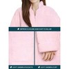 PAVILIA Womens Fluffy Housecoat Zip Robe, Faux Shearling Zipped Up Front Bathrobe, Plush Warm Zipper House Coat Lounger - 4 of 4