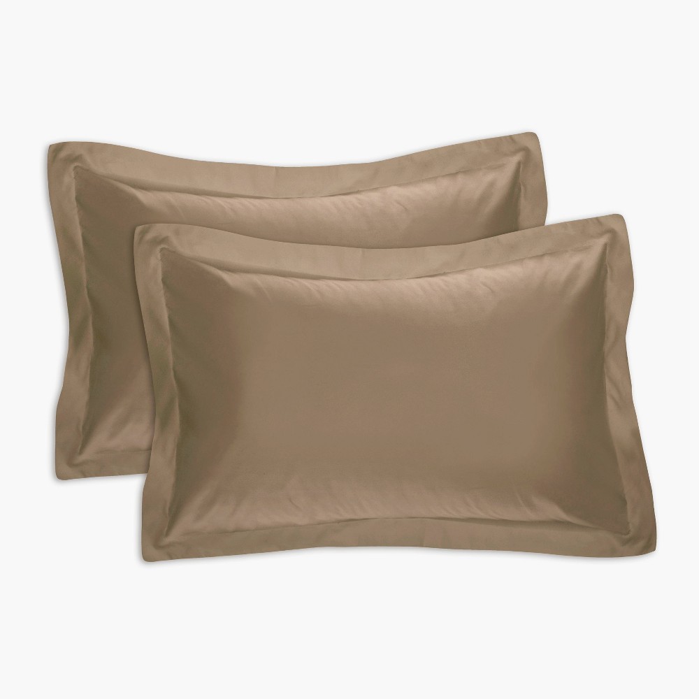 Photos - Pillowcase Tailored Bedding Collection Pillow Sham Standard- 2 Piece Mocha - Fresh Id