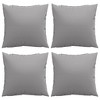 vidaXL Sofa Cushions 4 pcs Gray 15.7"x15.7" Fabric - 4 of 4