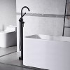 Sumerain Freestanding Bathtub Faucet Matte Black Floor Mounted Tub Filler with Handheld Shower - 4 of 4