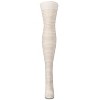 Memoi Women's Variegated Sheer Stripe Over The Knee Socks - 2 of 3