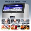 RAPSUAR 22.8 in. 300 LBS./24 H Half Size Cubes Built in/Freestanding Ice Maker With Self-Cleaning - 3 of 4