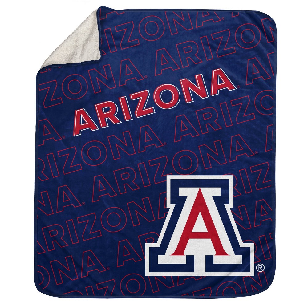 Photos - Duvet NCAA Arizona Wildcats Wordmark 60 x 70 Faux Shearling Blanket