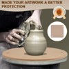 Unique Bargains Wooden Pottery Bat with 1" Long Pin 304 Stainless Steel Screws 9" 3 Pcs - 3 of 4