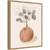 16" x 20" La Planta I Floral Vase by Victoria Barnes Framed Canvas Wall Art - Amanti Art: Modern Lithograph, Sawtooth Back Mount - 2 of 4