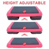BestParts Adjustable Aerobic Stepper w/2 Risers - 550LBS Capacity, Non-Slip ABS Platform, Red - 2 of 4