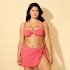 Women's Gingham Seersucker Swim Cover Up Sarong - Wild Fable™ - 4 of 4