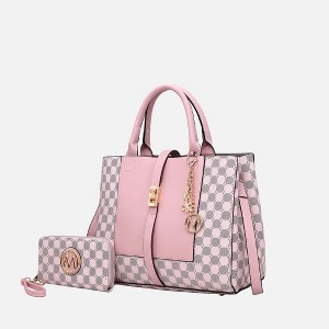 MKF Collection Yuliana Women’s Circular Print Satchel Bag with Wallet by Mia K - 1 of 4