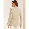 Allegra K Women's Work Office Casual Double Breasted Blazer with Pocket - 3 of 4