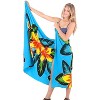 LA LEELA Women's Summer Bikini Wraps Beach Wrap Coverup Sarong Skirt Swimwear Swimsuit Coverup for Women One Size Multicolored, Floral - 2 of 4