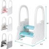 2 Step Toddler Stool with Handrail, Non-Slip Kids Step Stool for Bathroom Sink, Potty Training, Safe Stool for Kitchen Counter, Dual Height Design - 2 of 4