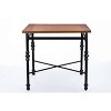 5pc Broxburn Counter Height Dining Set: Antique Finish, Geometric Design - Baxton Studio - 2 of 4