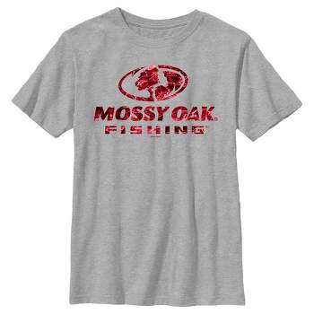Men's Mossy Oak Retro Fishing Logo T-shirt - Athletic Heather - X Large :  Target