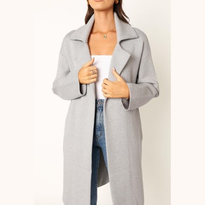 Petal And Pup Anastasia Long Coatigan Heather Grey Xl Target