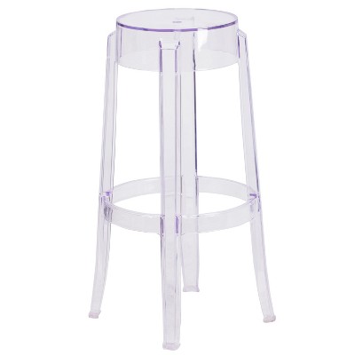 Flash Furniture 29.75'' High Transparent Barstool