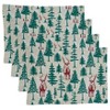 Saro Lifestyle Holiday Woodland Cotton Placemats (Set of 4) - 3 of 4