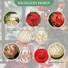 25 Pieces Christmas Ball Ornaments, 2.36 Inch Christmas Tree Ornaments, Shatterproof Christmas Tree Decoration Balls for Christmas Trees, Parties - 4 of 4