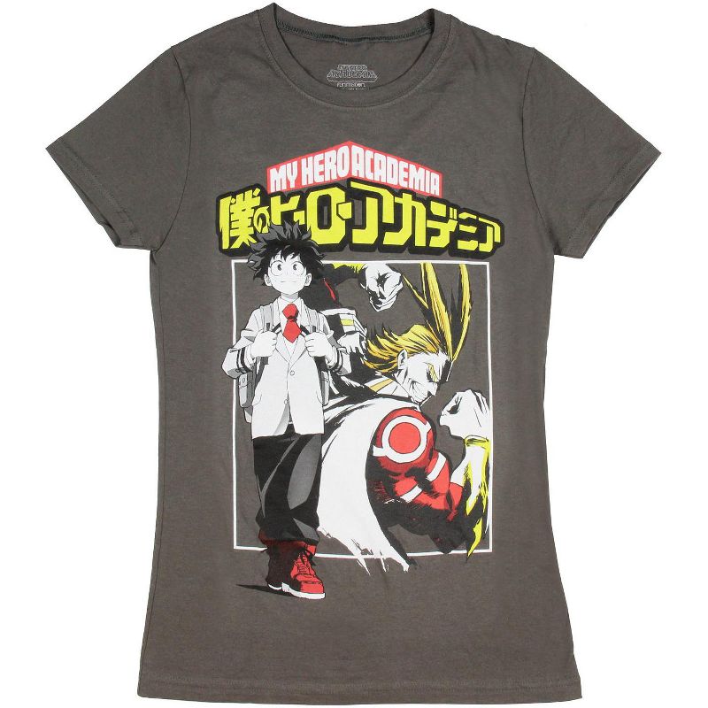 My Hero Academia Adult Juniors Izuku and All Might T-Shirt, 2 of 4