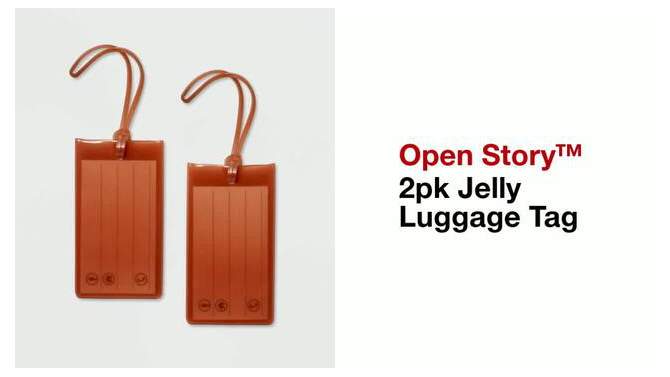 2pk Jelly Luggage Tag - Open Story™, 2 of 7, play video