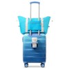 YONWAY 20"Carry On Lightweight Glossy Hardshell Luggage,With Expandable Travel Bag Set,Lock,Cup Holder,Three level Telescopic handle,Back to School - 2 of 4