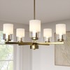 Maxax 26" 5-Light Gold Hardware & Glass Chandelier,  Modern Glam Ceiling Lighting for Living Room Dining Room Bedroom - 2 of 4