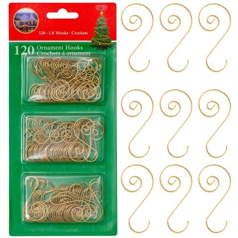 Northlight Club Pack Of 40 Gold Christmas Ornament Hooks 1.75