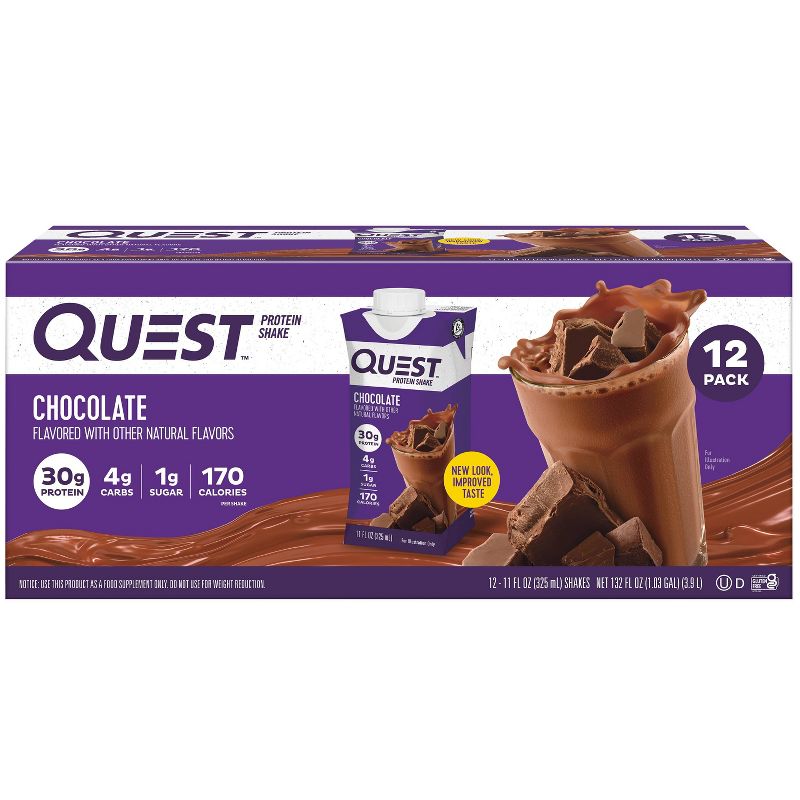 Quest Nutrition Ready To Drink Protein Shake - Chocolate, 1 of 9