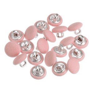 Unique Bargains DIY Craft Metal Shank Cotton Covered Round Sewing Buttons 20 Pcs - 1 of 4