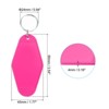 Unique Bargains Blank Vintage Motel Keychain for DIY Ornament Backpack Label 16 Pcs - 2 of 4