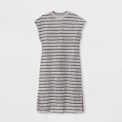 women's striped t shirt dress