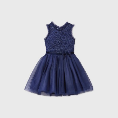 target blue lace dress
