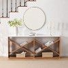 KTMBDW Console Table 70.87”, 2-Tier Industrial Entryway Table, X Shape Entrance Sofa Table with Shelves, Hallway, Living Room - 4 of 4