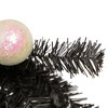 Northlight 20" Pre-lit Decorated Black Pine Artificial Teardrop Christmas Swag, Warm White LED Lights - 3 of 4